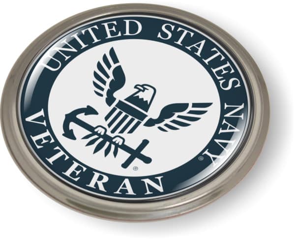 U.S. Navy Veteran Eagle and Anchor Emblem (w/b)